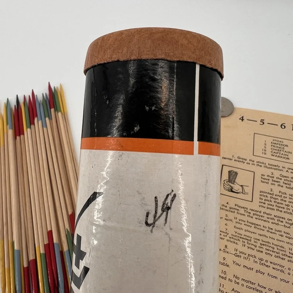 Vintage Schoenhut Wood Pick Up‎ Sticks 456 The Continental Game Philadelphia